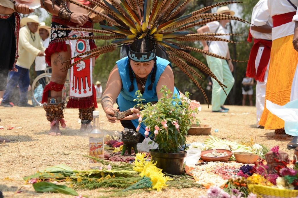 En Cuicuilco, pueblos originarios inician serie de ceremonias de petición de lluvia