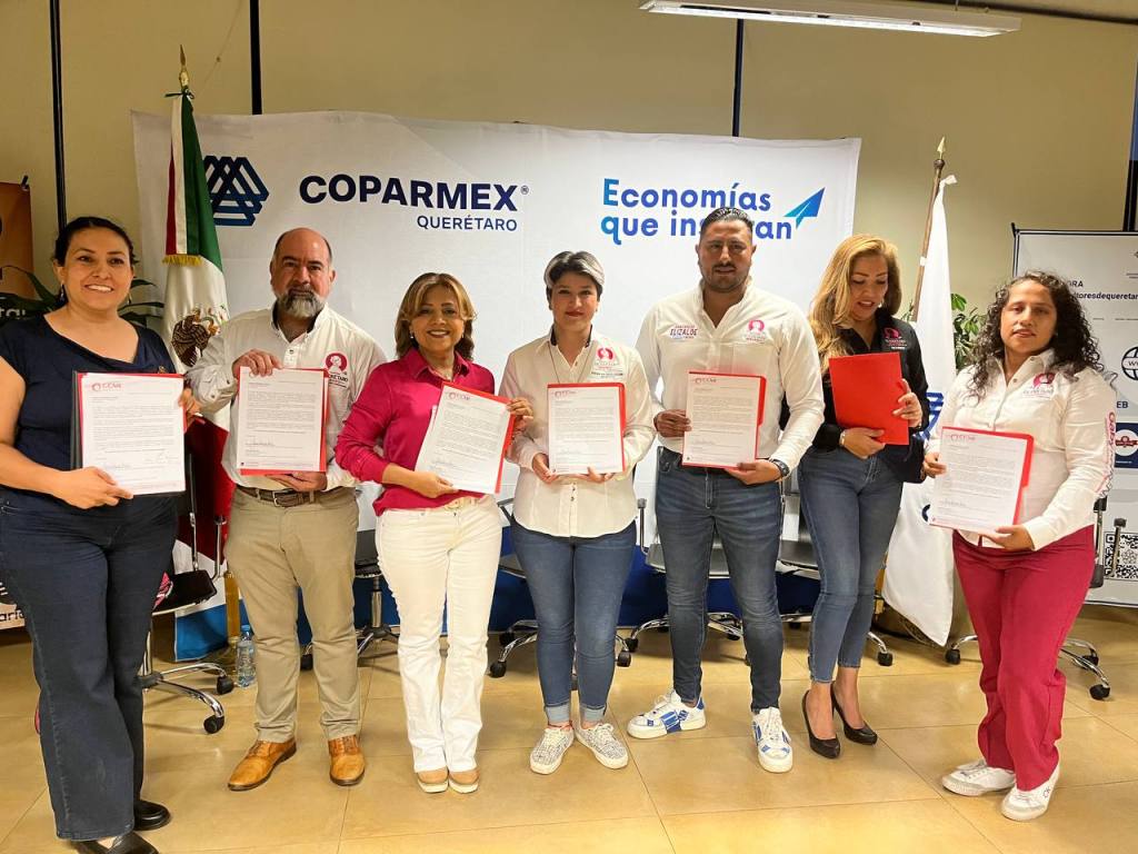 Gaby Moreno presentó propuestas a Coparmex como Candidata a la Presidencia Municipal de Corregidora